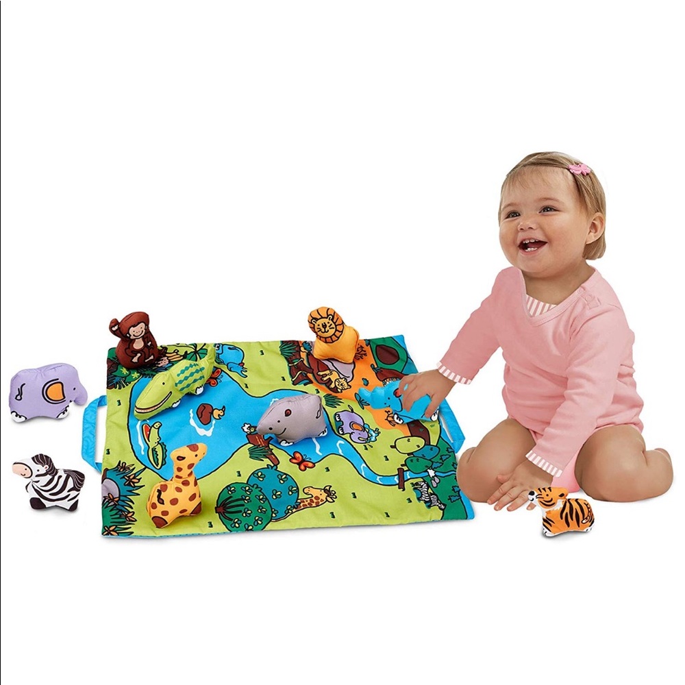 Melissa & Doug Folding Wild Safari Mat Baby Toy